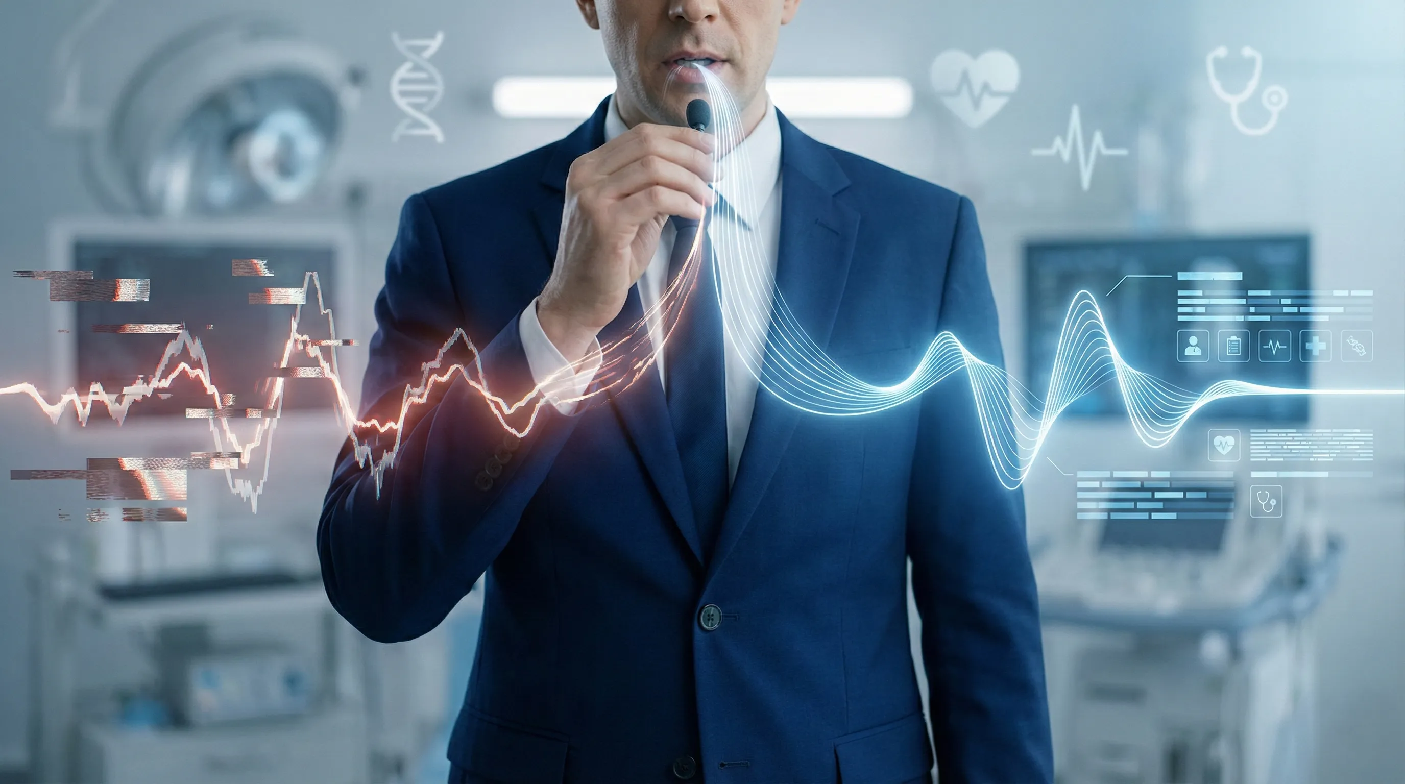 Split Reality Correct vs Incorrect Medical Transcription