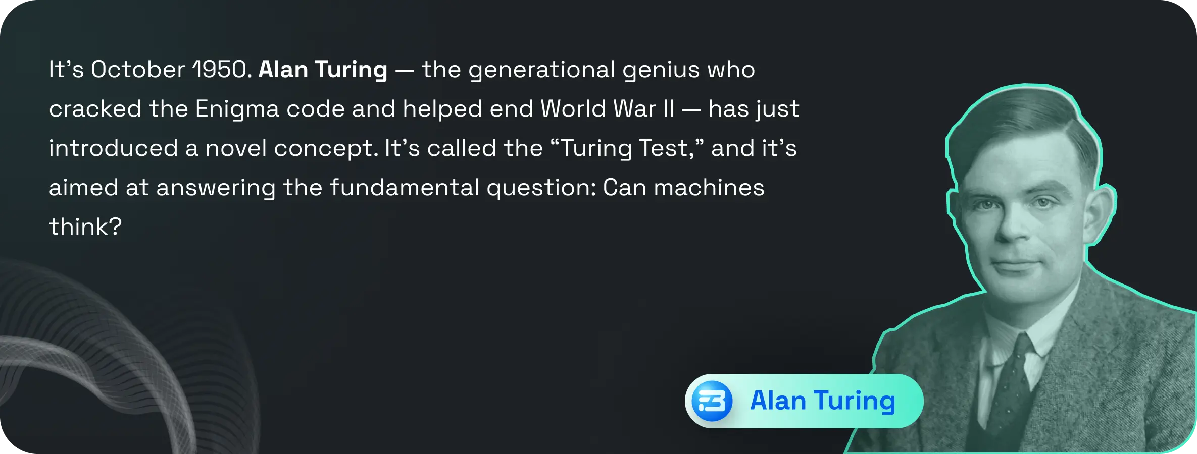 Alan turing defining ai