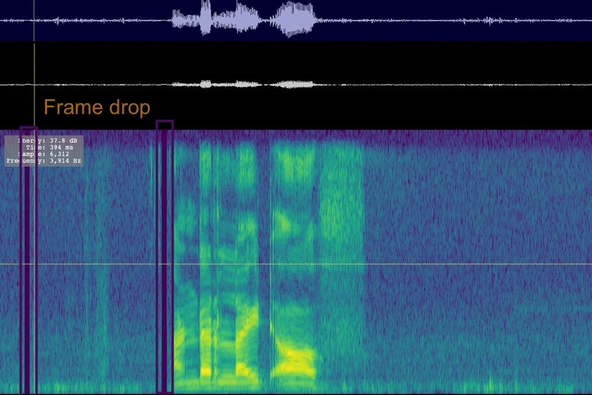 Audio Frame Drop Issue
