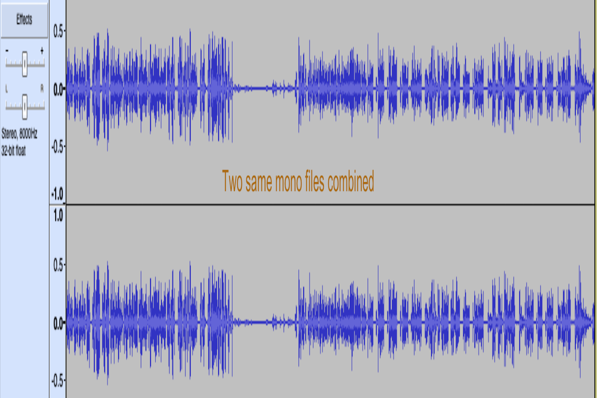 Two mono combine