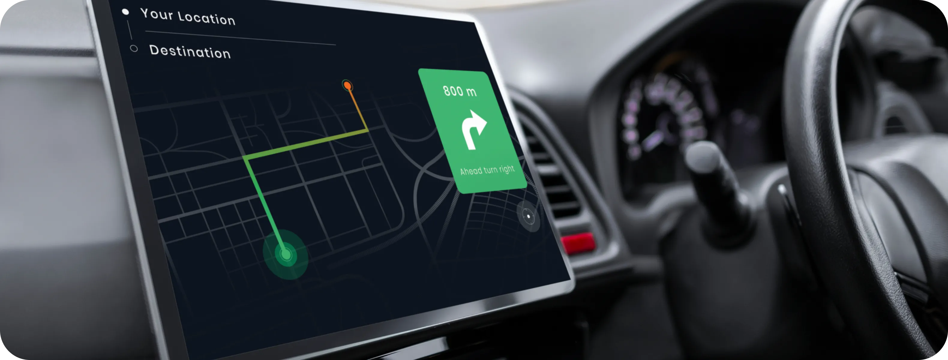 Location feed in advance automotive AI