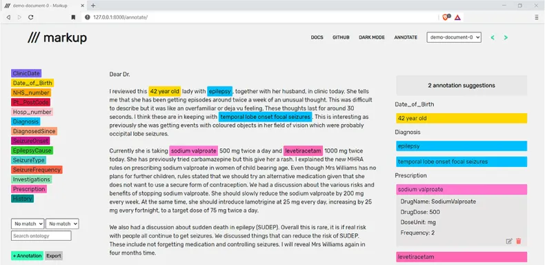 Text Annotation(Named Entity Recognition) By using Markup Tool