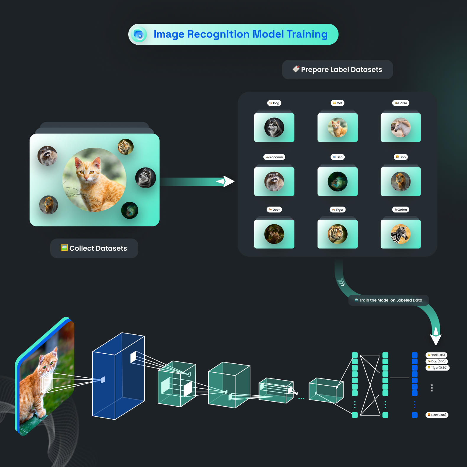 Image Recognition models training with typical CNN architecture.