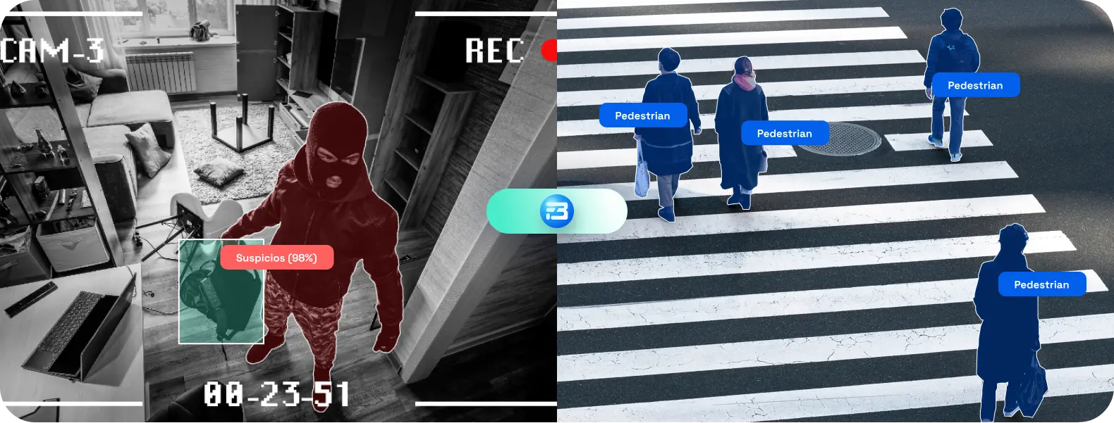 Security surveillance using computer vision