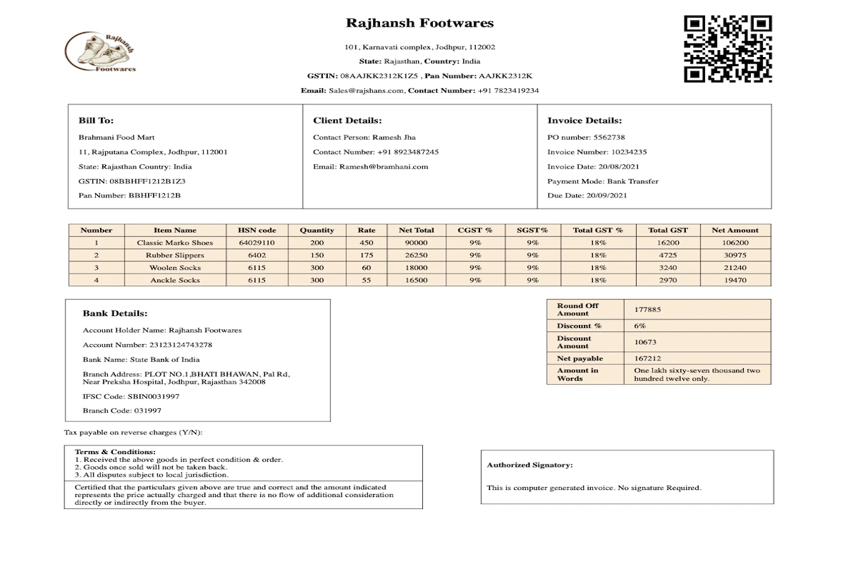 Invoice data, bank statements, bills, and check book data for Finance